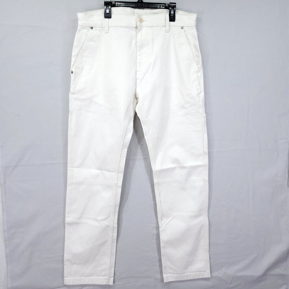 Kith Carpenter Jean Mens Size 32X30 Straight -Leg Designer White Denim